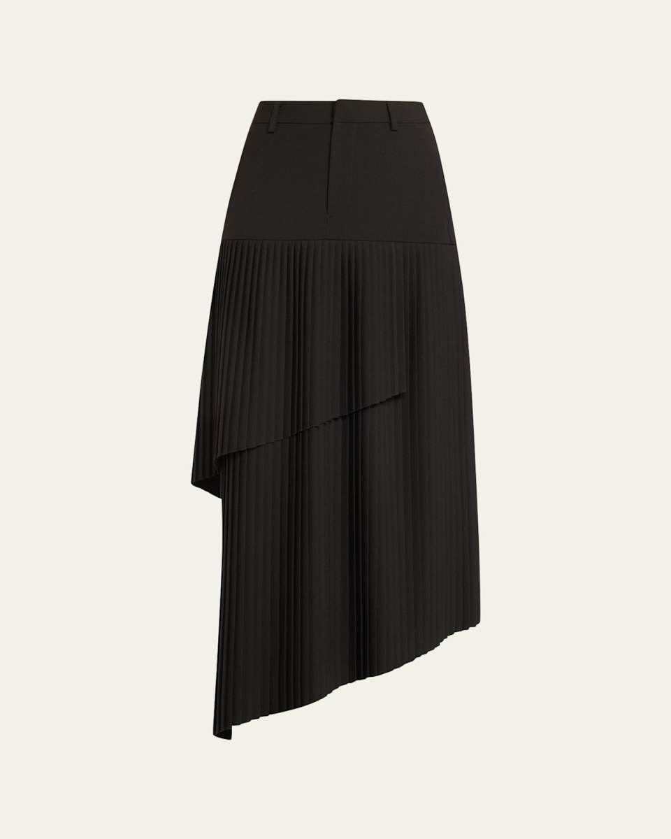 Long Pleated Skirt