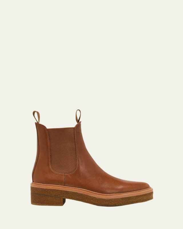 Raquel Leather Chelsea Ankle Booties