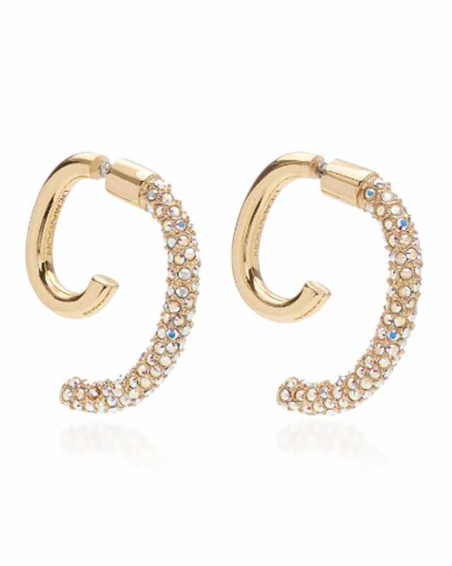 Convertible Pave Luna Earrings
