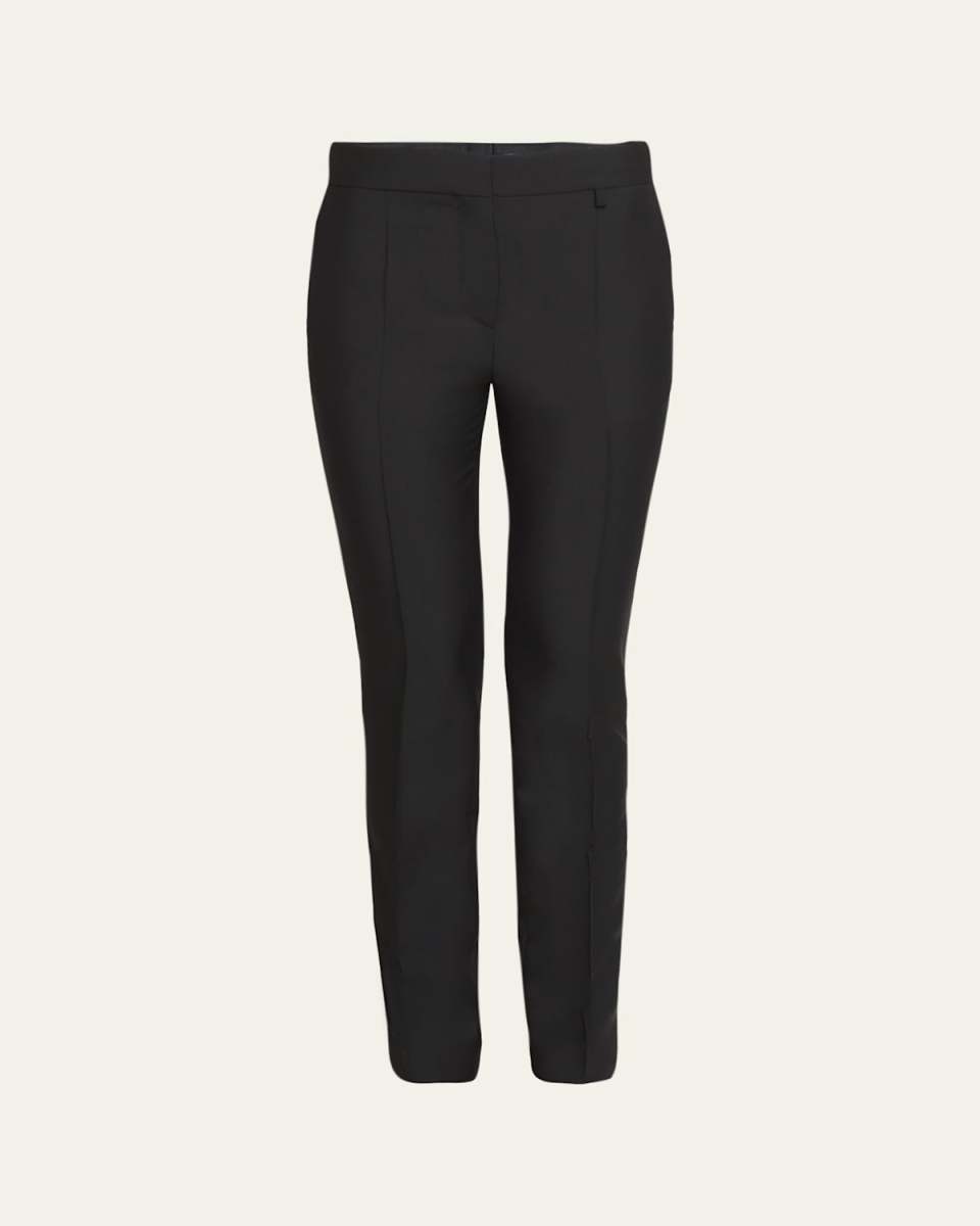 Wool Slim-Fit Tailored Pants