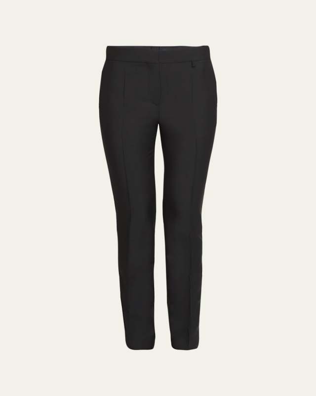 Wool Slim-Fit Tailored Pants