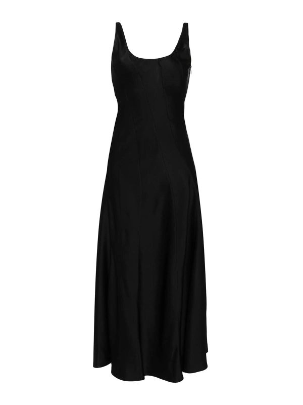 Jil Sander Robe Au Genou - Noir