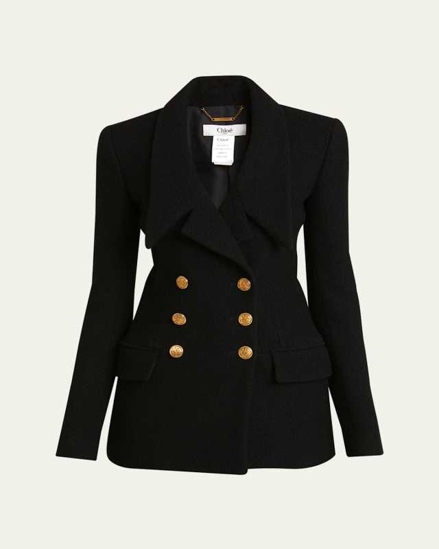 Micro Bouclette Blazer Jacket