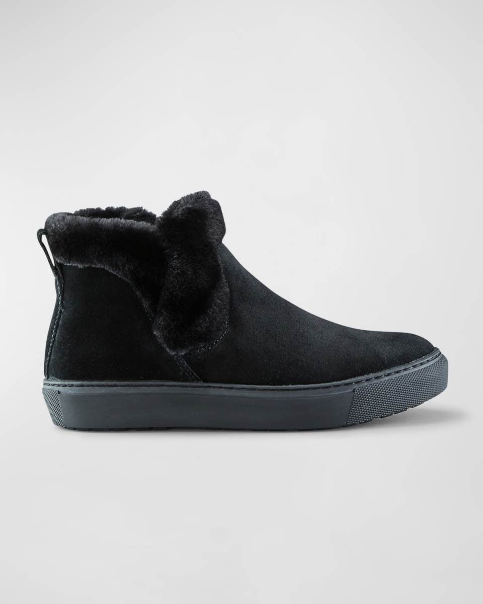 Duffy Suede Faux Fur Cozy Booties