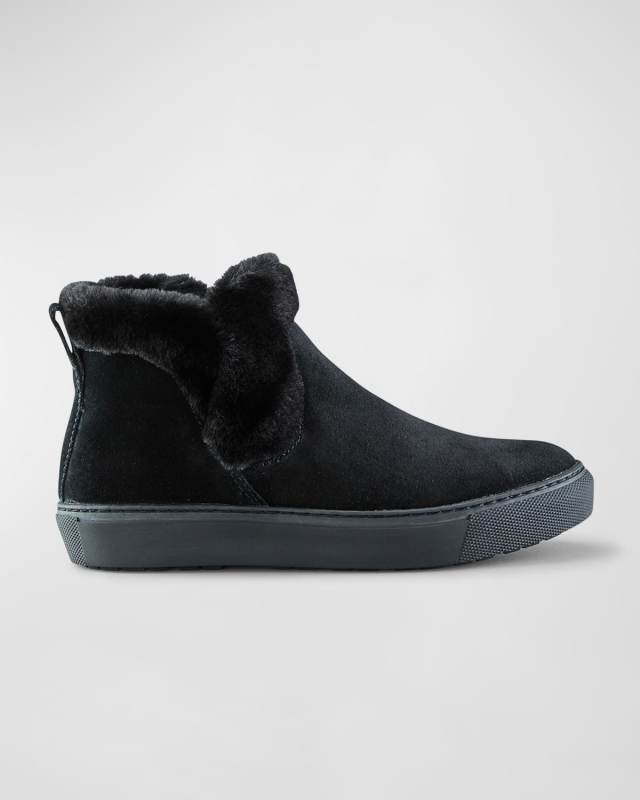 Duffy Suede Faux Fur Cozy Booties