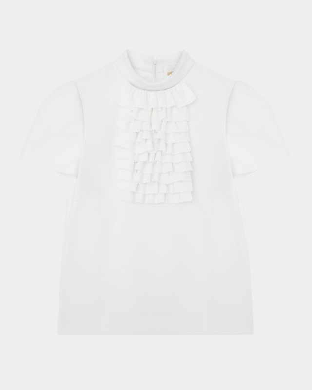 Embellished Stand Collar Blouse