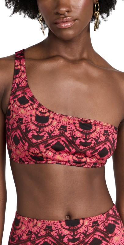 Ulla Johnson Reina Bikini Top Wild Rose