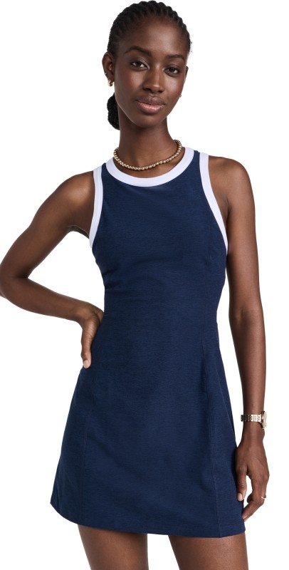 Beyond Yoga Spacedye Outlines Dress Nocturnal Navy/Cloud White