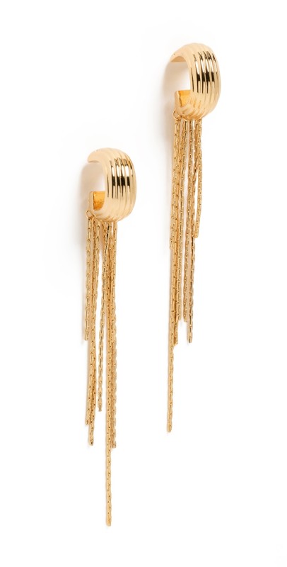 DEMARSON Reese Earrings 12k Shiny Gold