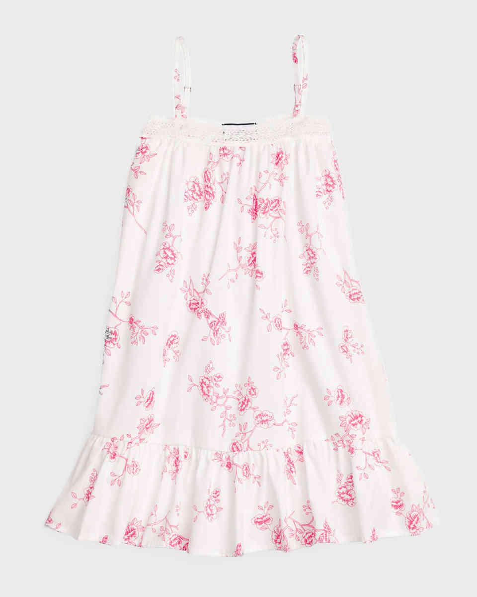 Kid's Lily Floral-Print Nightgown, Size 6M-14