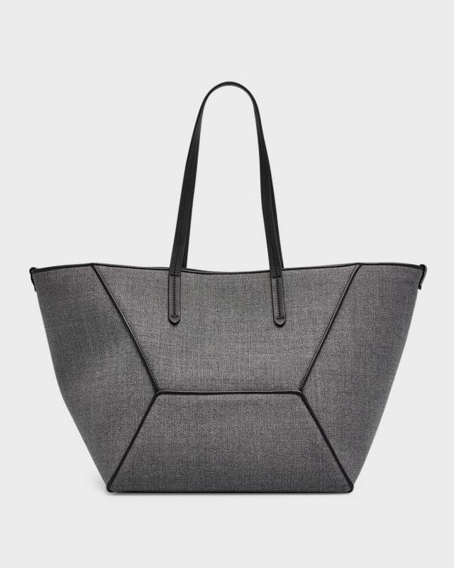 BC Duo Medium Shopper Wool Tote Bag