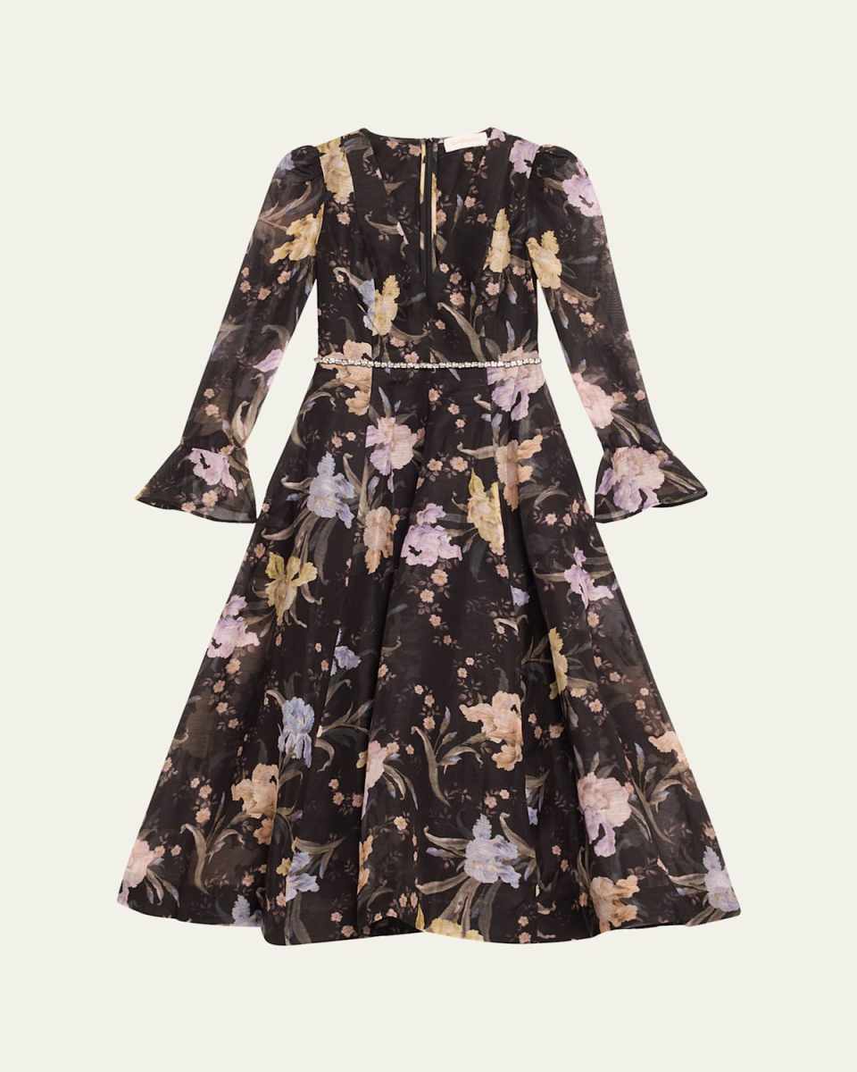 Eden Long-Sleeve Midi Dress