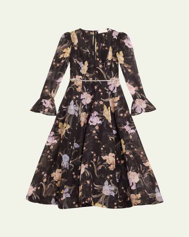 Eden Long-Sleeve Midi Dress