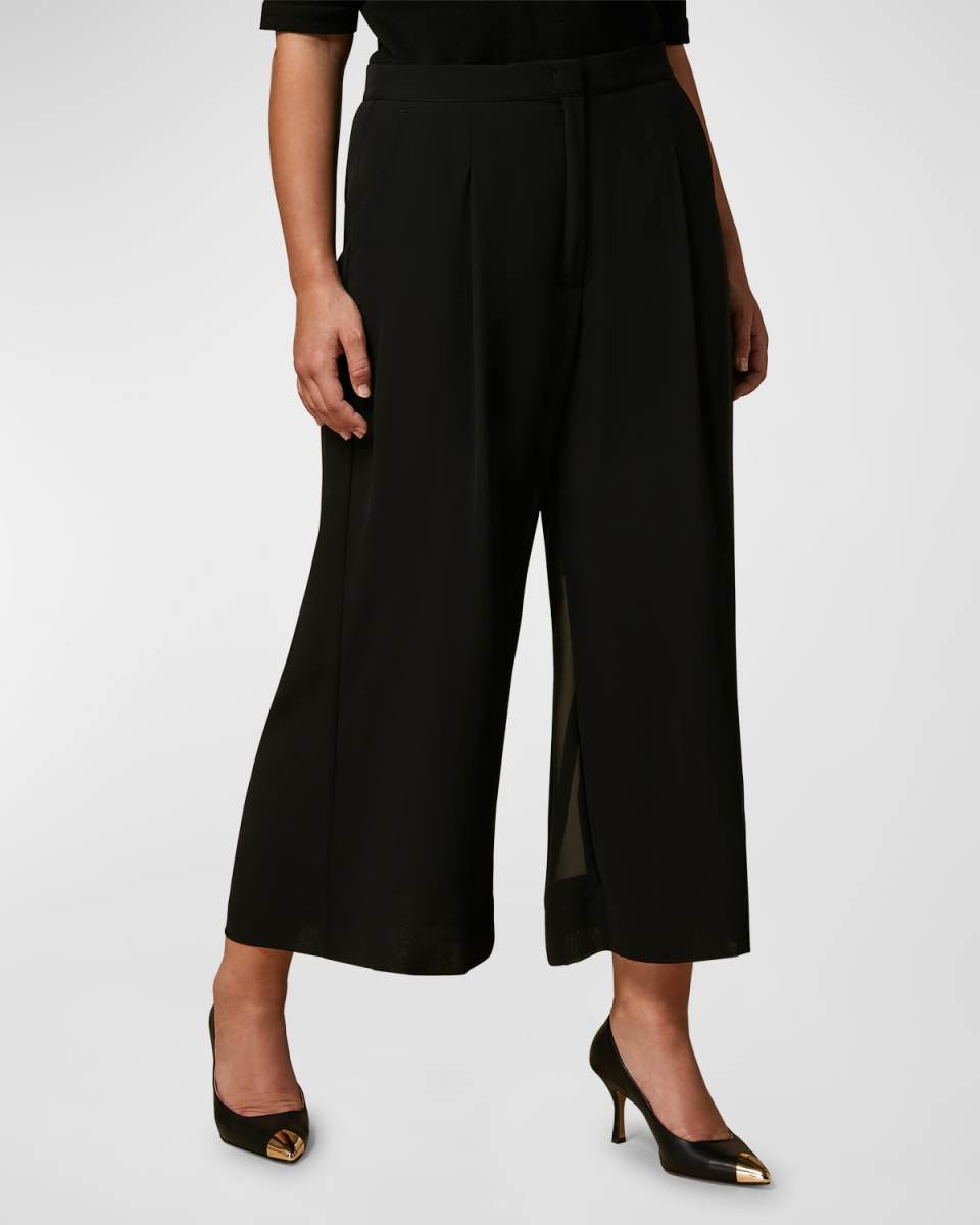 Plus Size Radioso Pleated Wide-Leg Pants