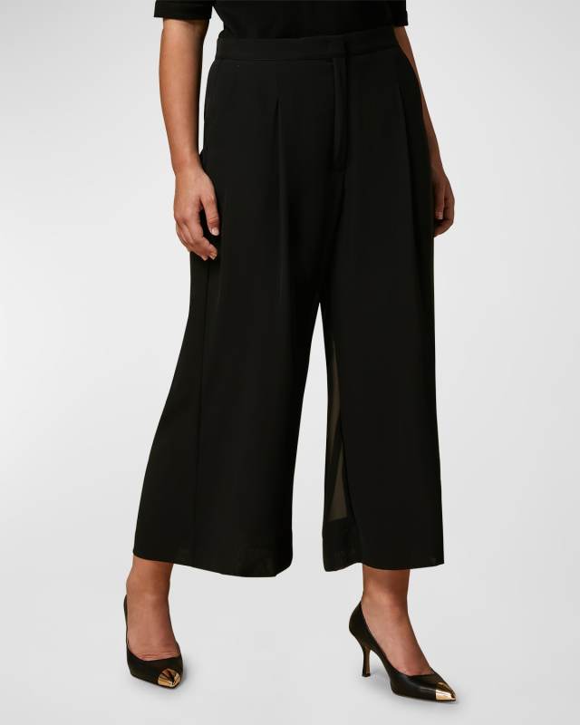 Plus Size Radioso Pleated Wide-Leg Pants