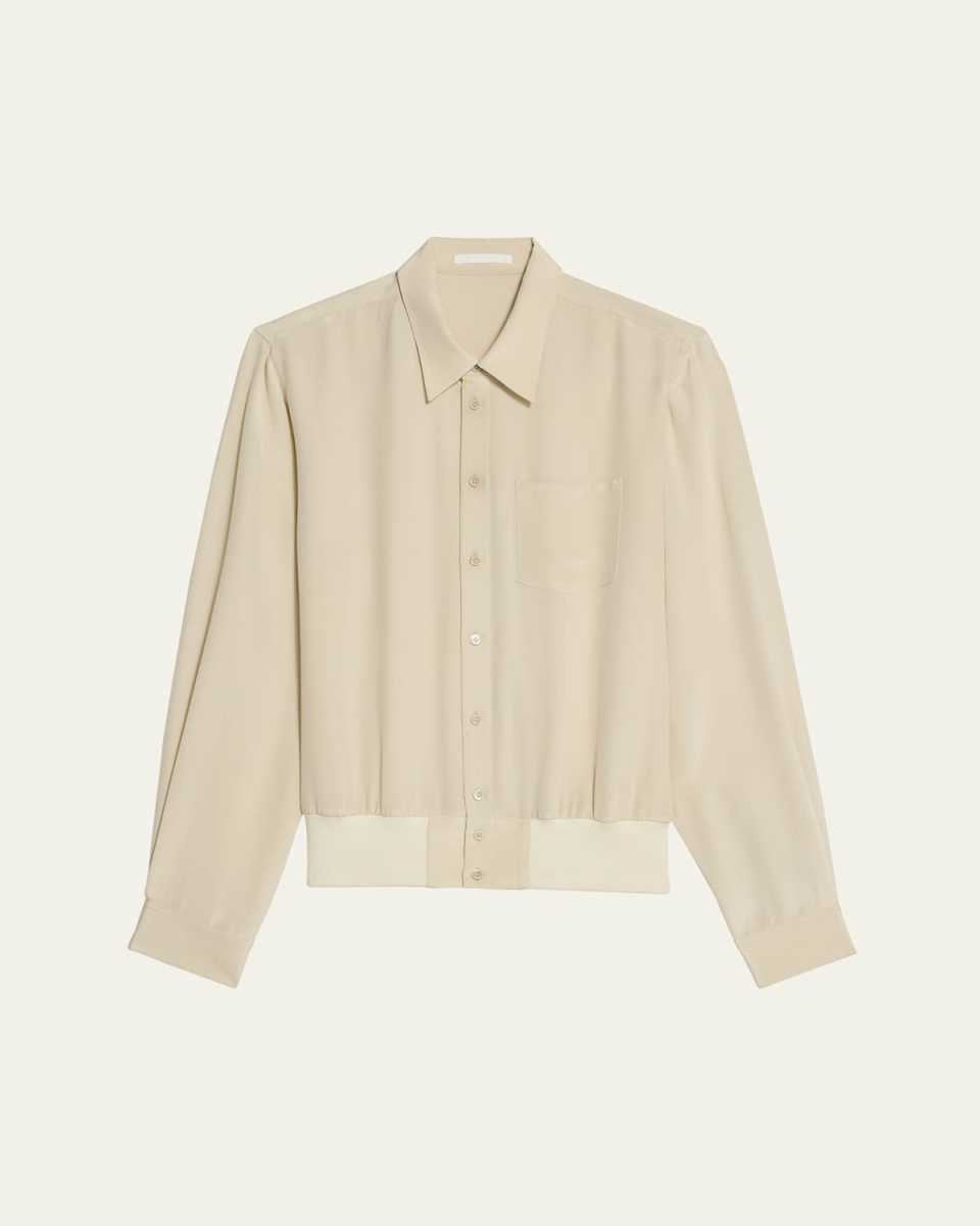 Silk Bomber Jacket