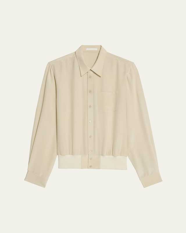 Silk Bomber Jacket