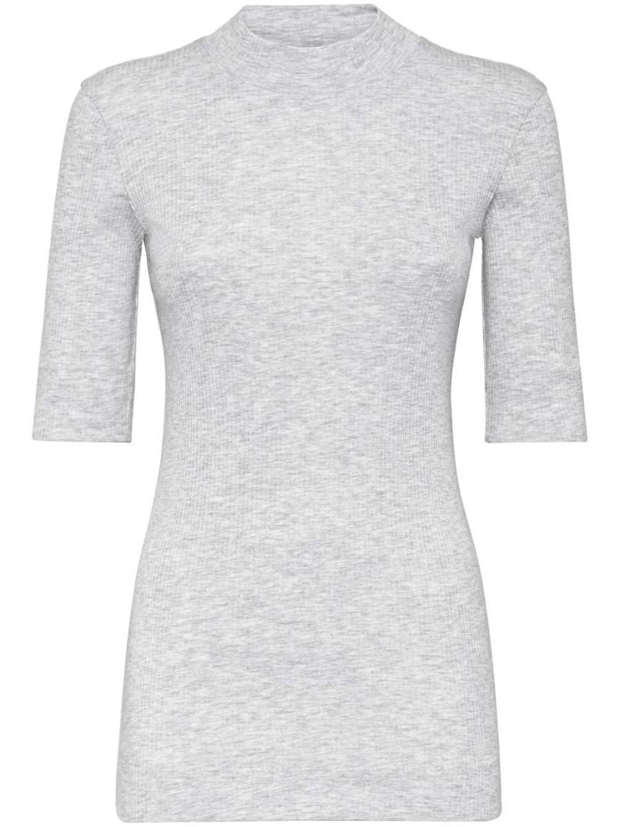 monili-bead knit top