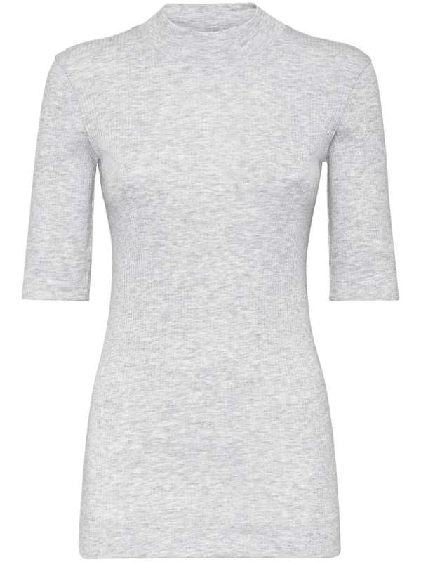 monili-bead knit top