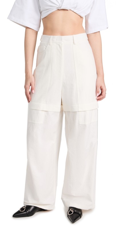 Juun. J Two-Way Multi Cargo Pants Ivory