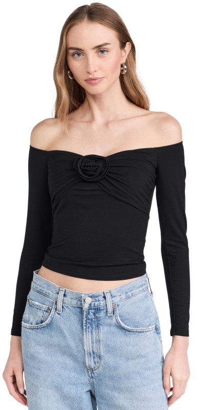 o. p.t Nameera Top Black