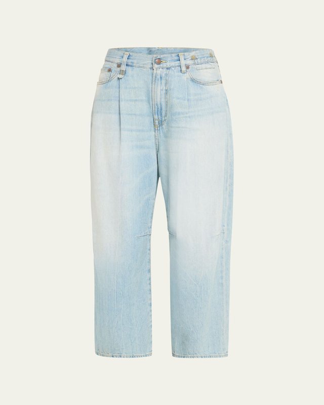 Wide-Leg Cropped Jeans