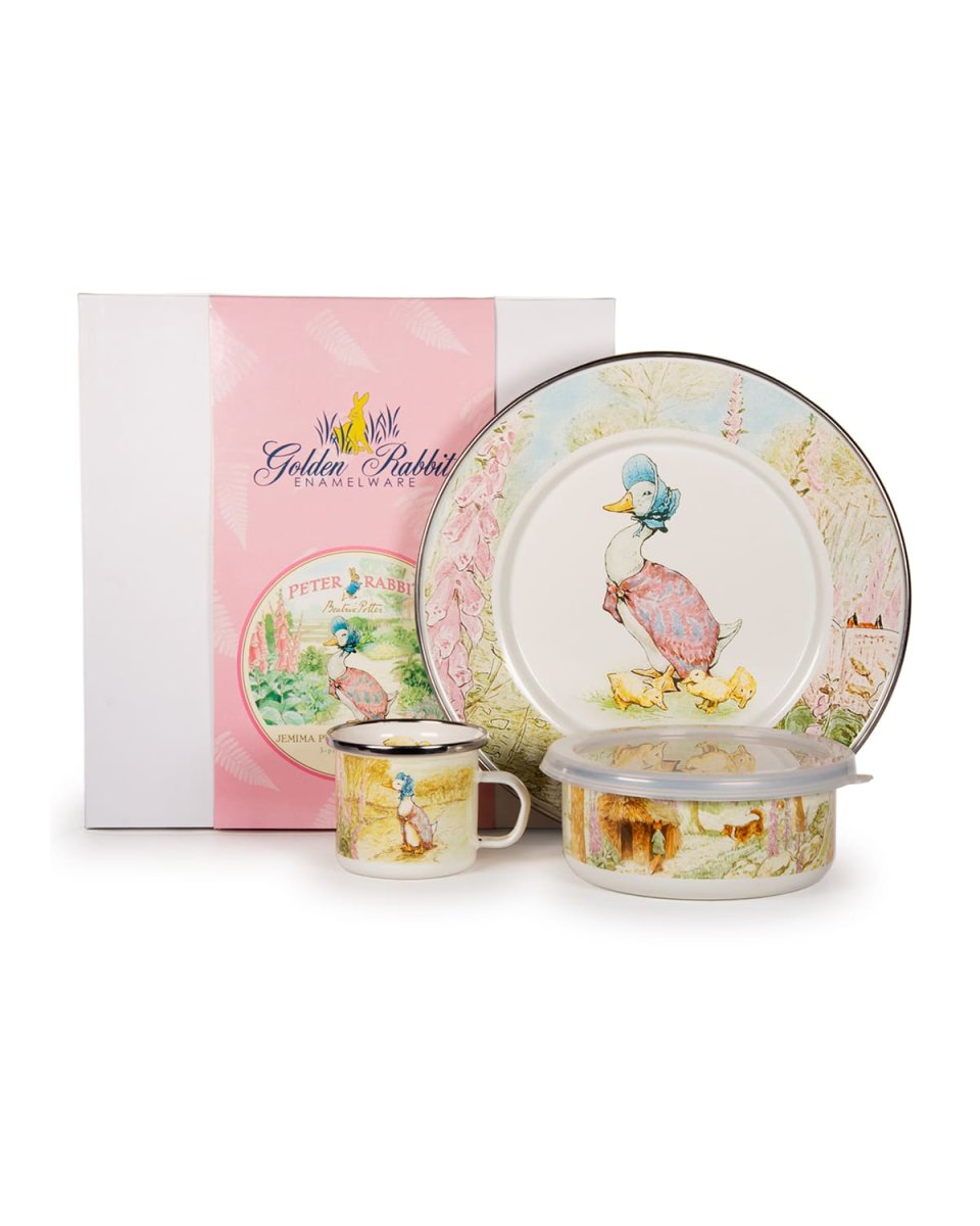 Kid's Jemima Puddle Duck 3-Piece Dinnerware Set