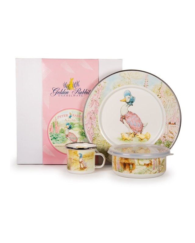 Kid's Jemima Puddle Duck 3-Piece Dinnerware Set