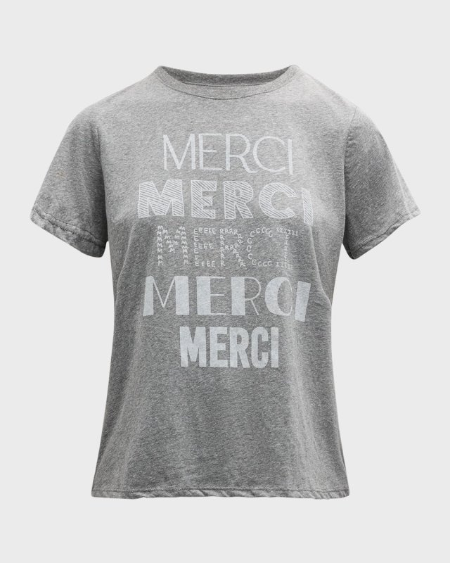 Multi Merci Print Short-Sleeve T-Shirt
