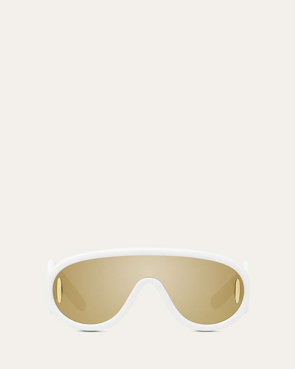 Mirror Acetate Shield Sunglasses