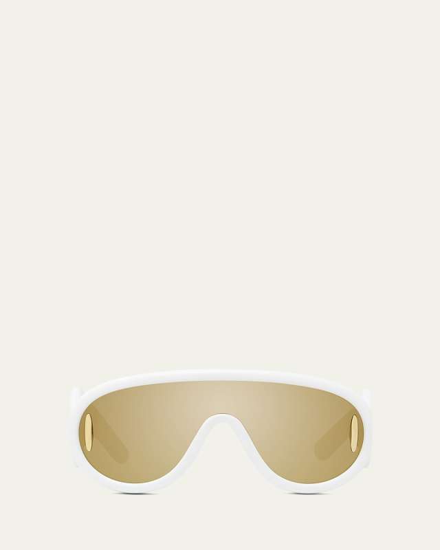 Mirror Acetate Shield Sunglasses