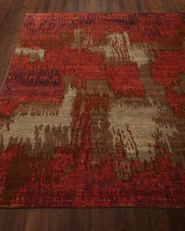 Brick Brushstroke Rug, 8' x 10'