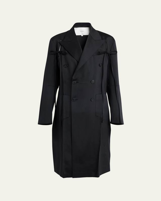 Geisha Double-Breasted Belted Silk Jacket