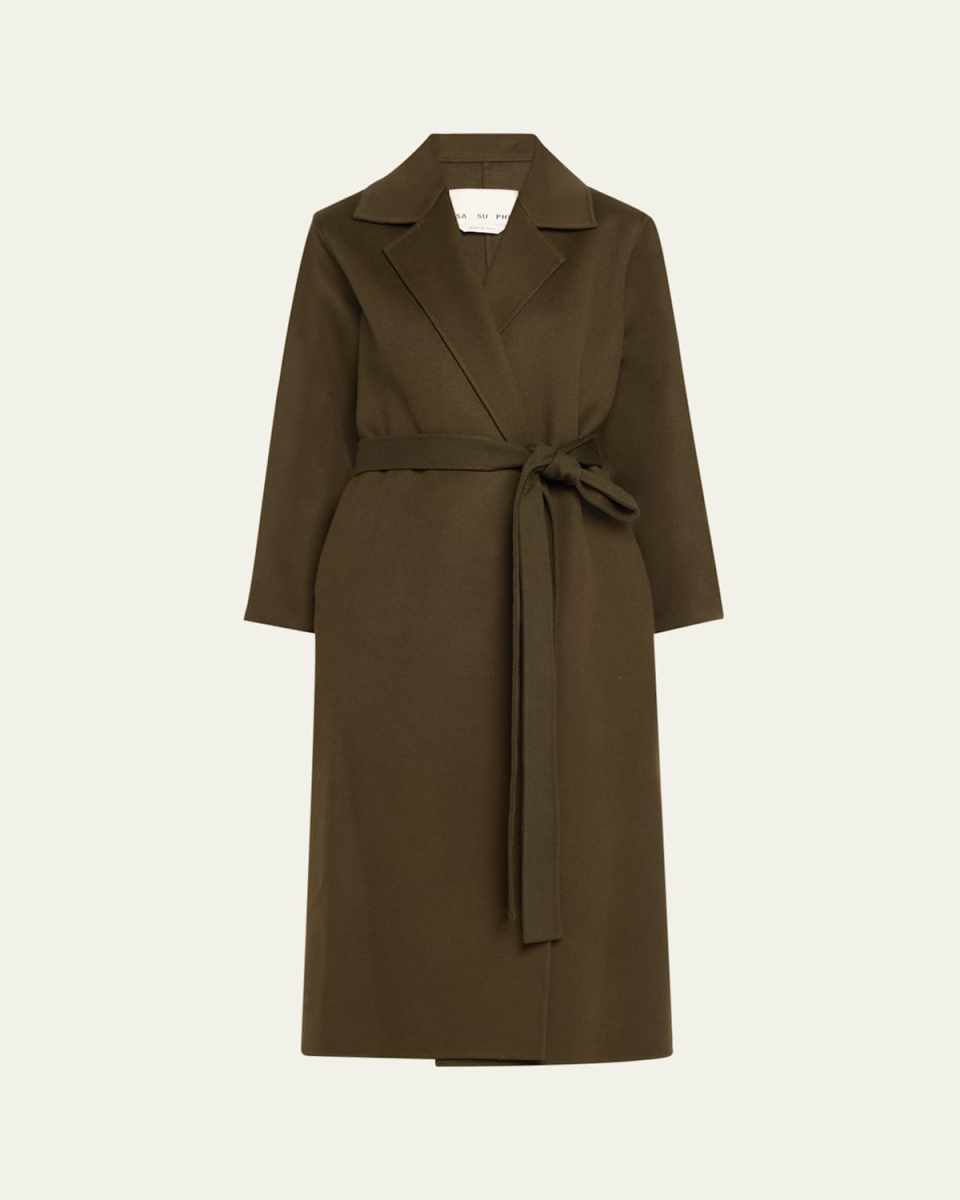 Caroline Belted Wool Cashmere Coat