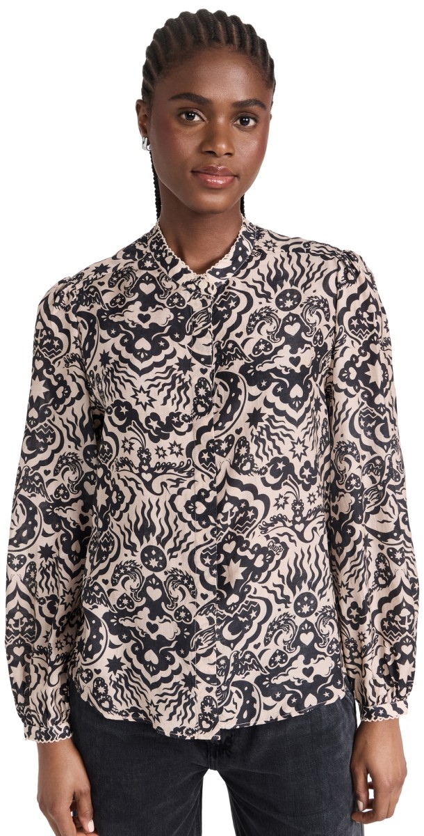 Chufy Gardenia Blousetencil Black