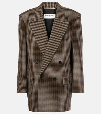 Saint Laurent jacket in Vichy wool