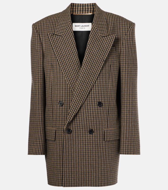 Saint Laurent jacket in Vichy wool