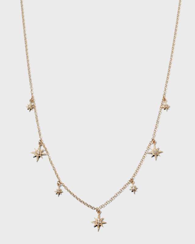 Rose Starburst Adjustable Necklace