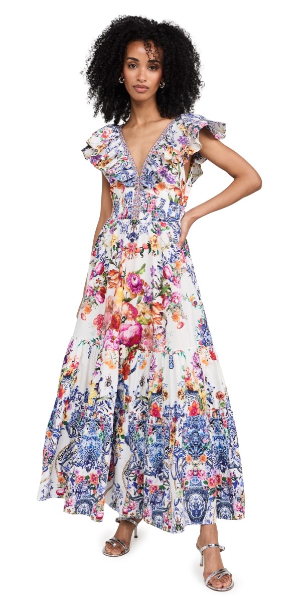 Camilla Tiered Dress with Neck Frill Dutch is Life