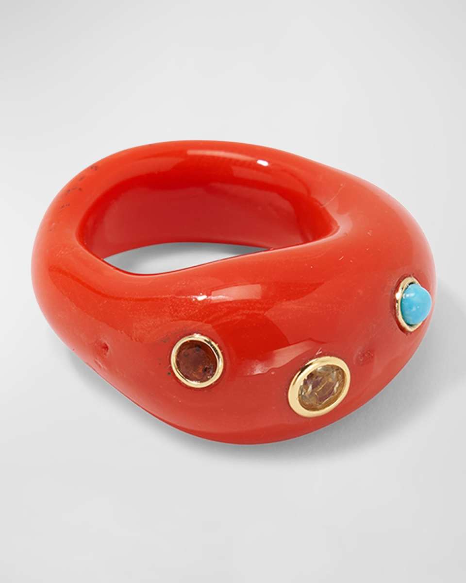 MONUMENT RING IN RED HOT, SIZE
