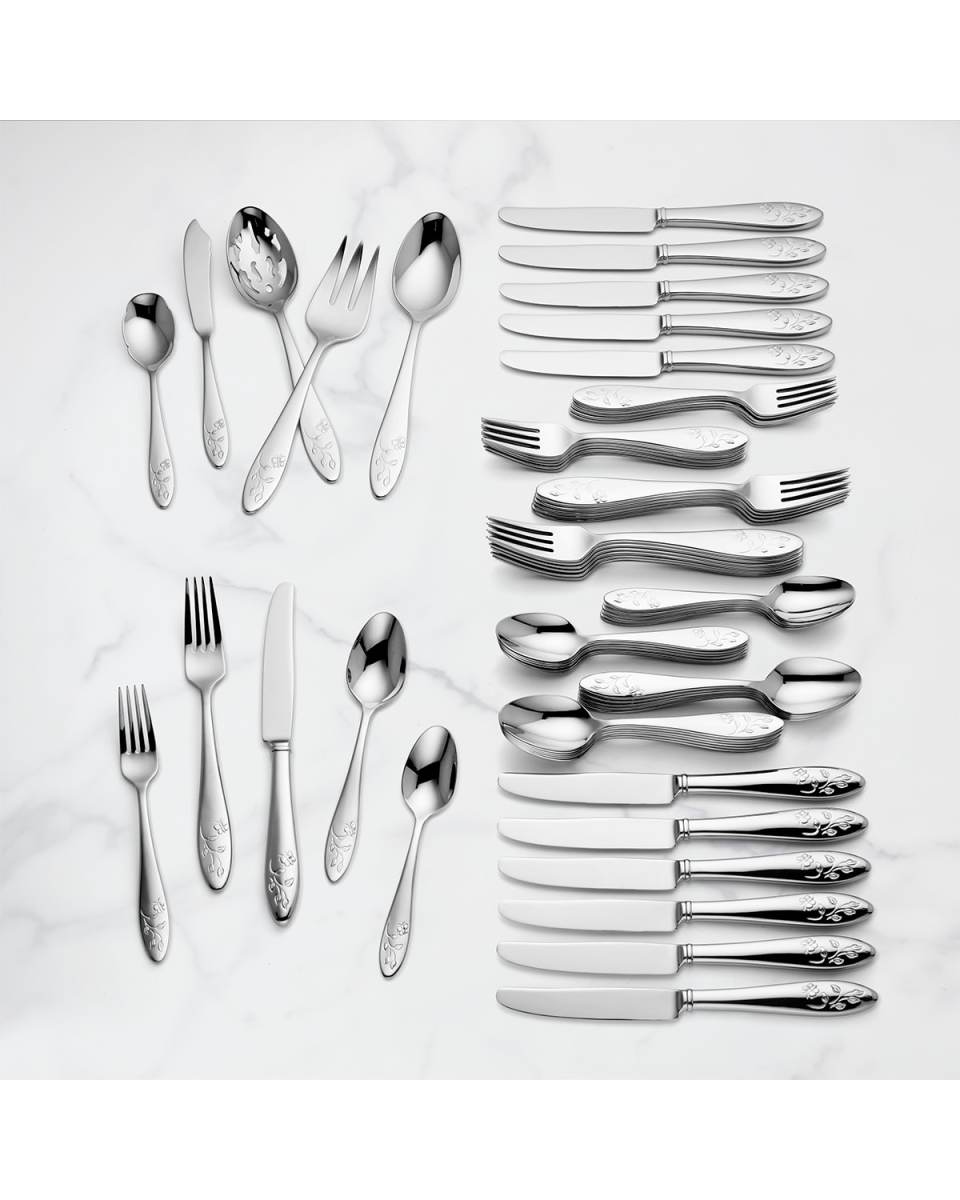 Butterfly Meadow 65-Piece Flatware Set