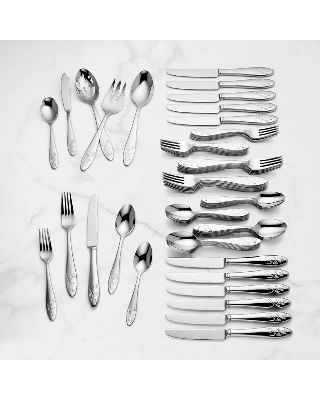 Butterfly Meadow 65-Piece Flatware Set