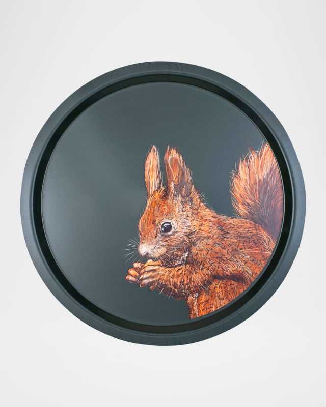 Woodland Wildlife Squirrel Birchwood Tray