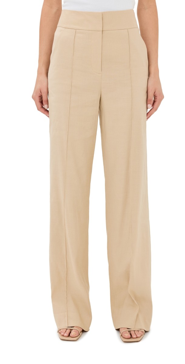 Veronica Beard Cruz Pants Stone Khaki