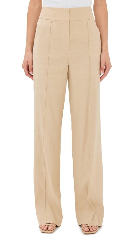 Veronica Beard Cruz Pants Stone Khaki