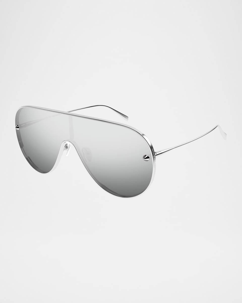 Logo-Print Aviator Sunglasses