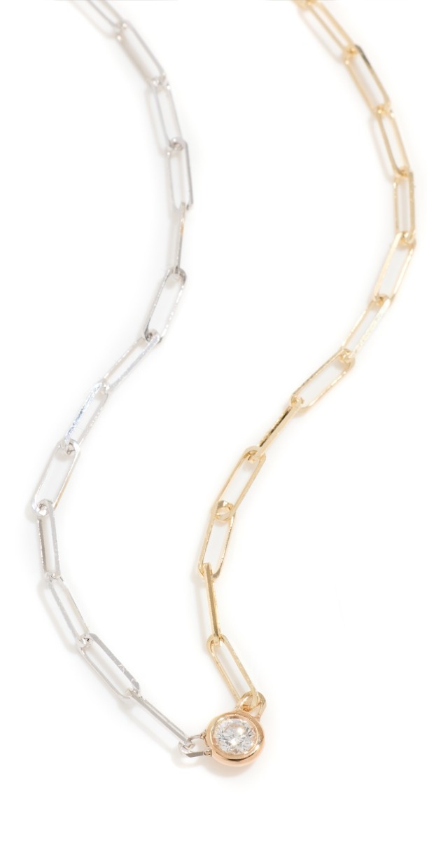 Zoe Chicco 14k Gold Paperclip Chain Necklace Gold