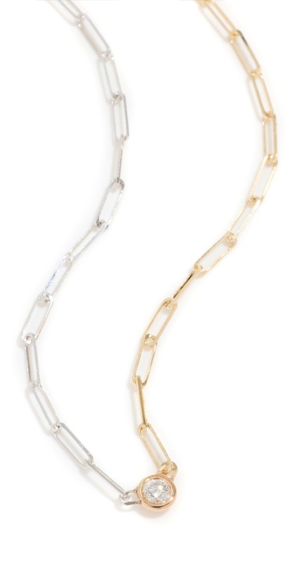 Zoe Chicco 14k Gold Paperclip Chain Necklace Gold