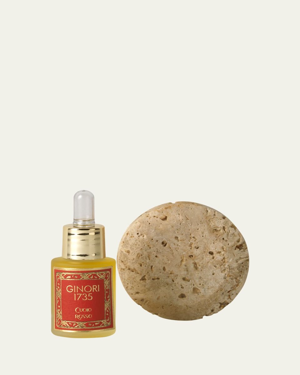 Cuoio Rosso Diffuser Stone with Essential Oil Refill - Oriente Italiano Collection