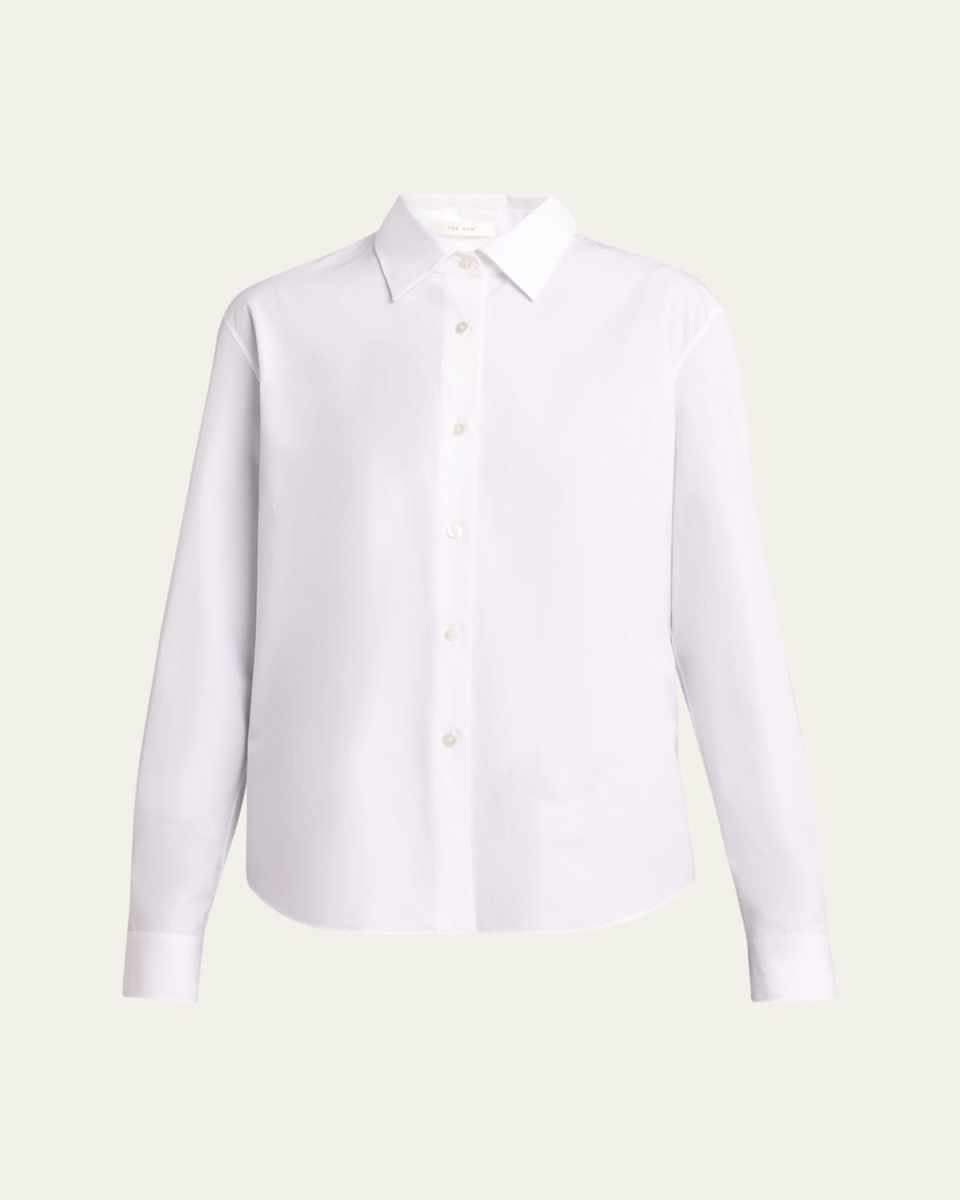 Maigret Pearl-Buttoned Poplin Shirt